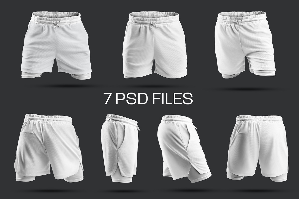3D Mockup Shorts Compression Liner, a Shirt Mockup by Grow Design Craft Studio (Photo 9 of 9)