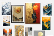 36 abstract paintings, a Decorative Illustration by DamonYang's shop (Thumbnail 3 of 8)