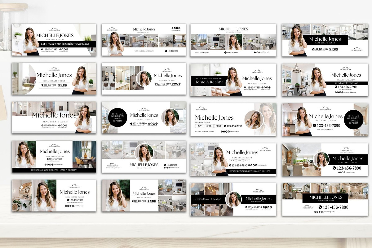 Luxury Real Estate Facebook Covers, a Social Media Template by CreativeVinesStore (Photo 3 of 6)