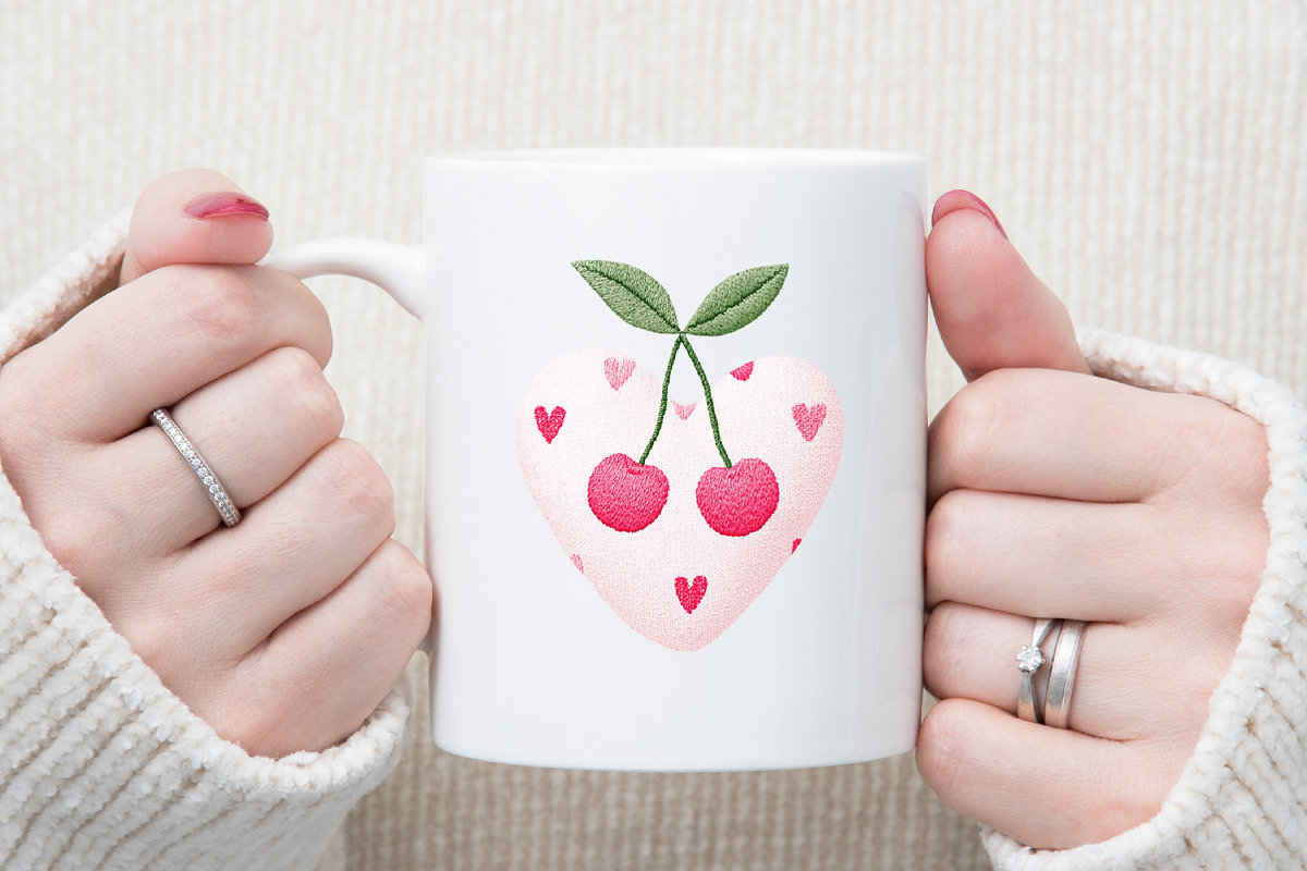 Cherry Coquette Pink Valentine Clipa, an Illustration by Sublimation Artist (Photo 5 of 6)