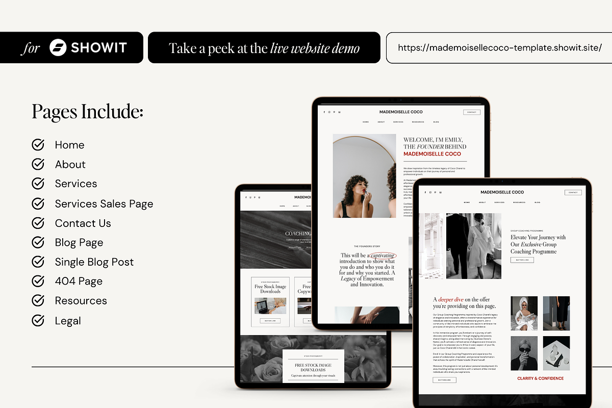 Service Provider Website Template, a Websites & App Template by Emily Betts (Photo 3 of 6)
