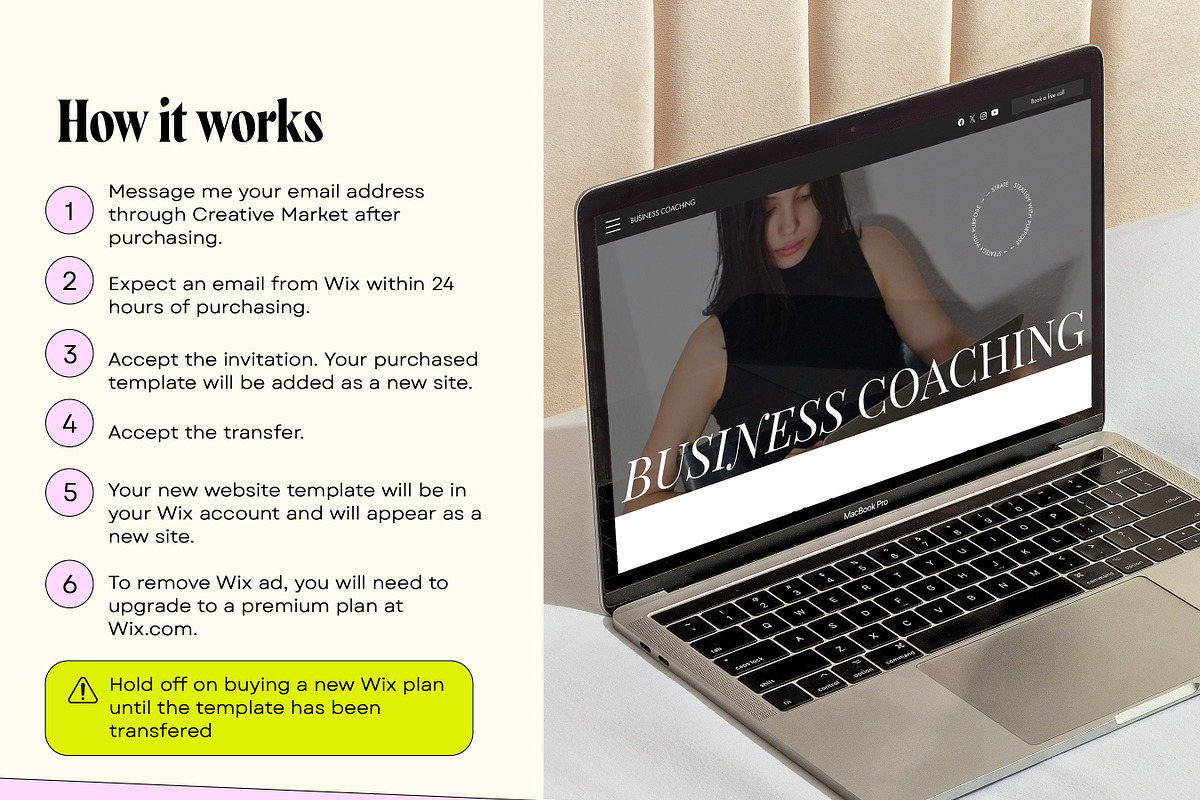 Luxury Website Consultant Coaches, a Wix Template by Template Twist Shop (Photo 3 of 9)