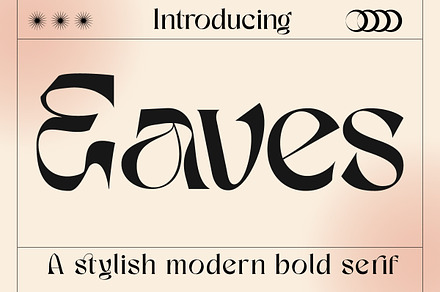 Eaves Modern Display Serif, a Sans Serif Font by Identy Studio