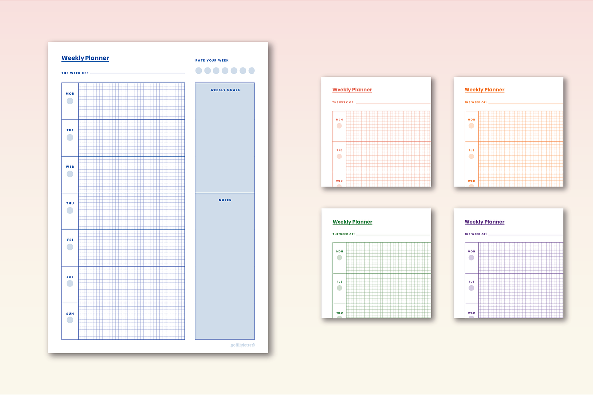 Ava Ultimate Planning set, a Templates & Theme by Sofillyletters (Photo 3 of 4)