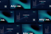Corporate Business Card Template, a Business Card Template by E-Type (Thumbnail 1 of 4)