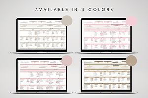 Monthly Cleaning Tracker Template