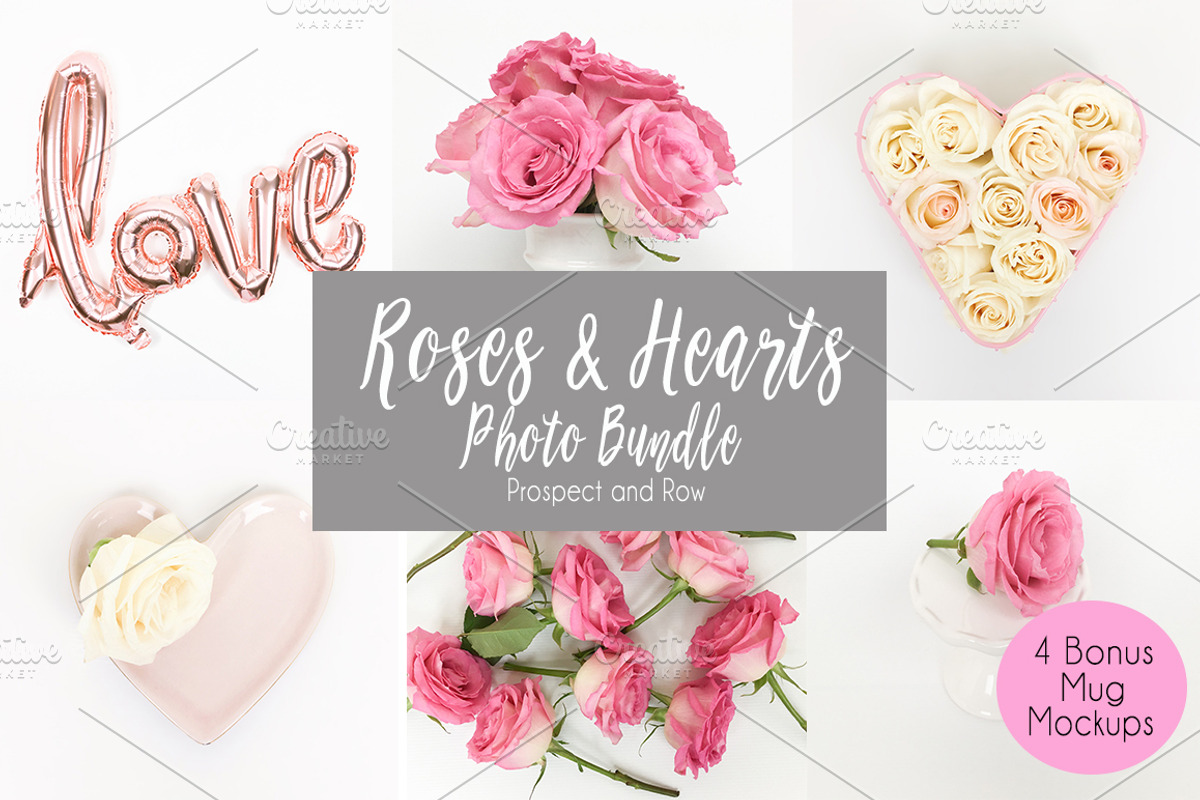 Roses and Hearts Stock Photo Bundle, a Photo by Hudson Lark Studio (Photo 1 of 17)