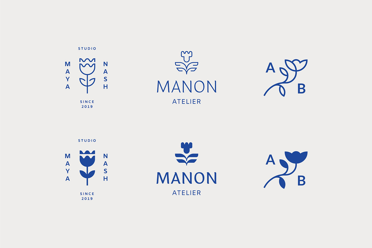 Botanical Logo Kit, a Branding & Logo Template by Paulina Sara Design (Photo 2 of 11)