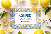 Italian Style Tile - Watercolor set, a Decorative Illustration by Jenny Quince (Thumbnail 1 of 10)