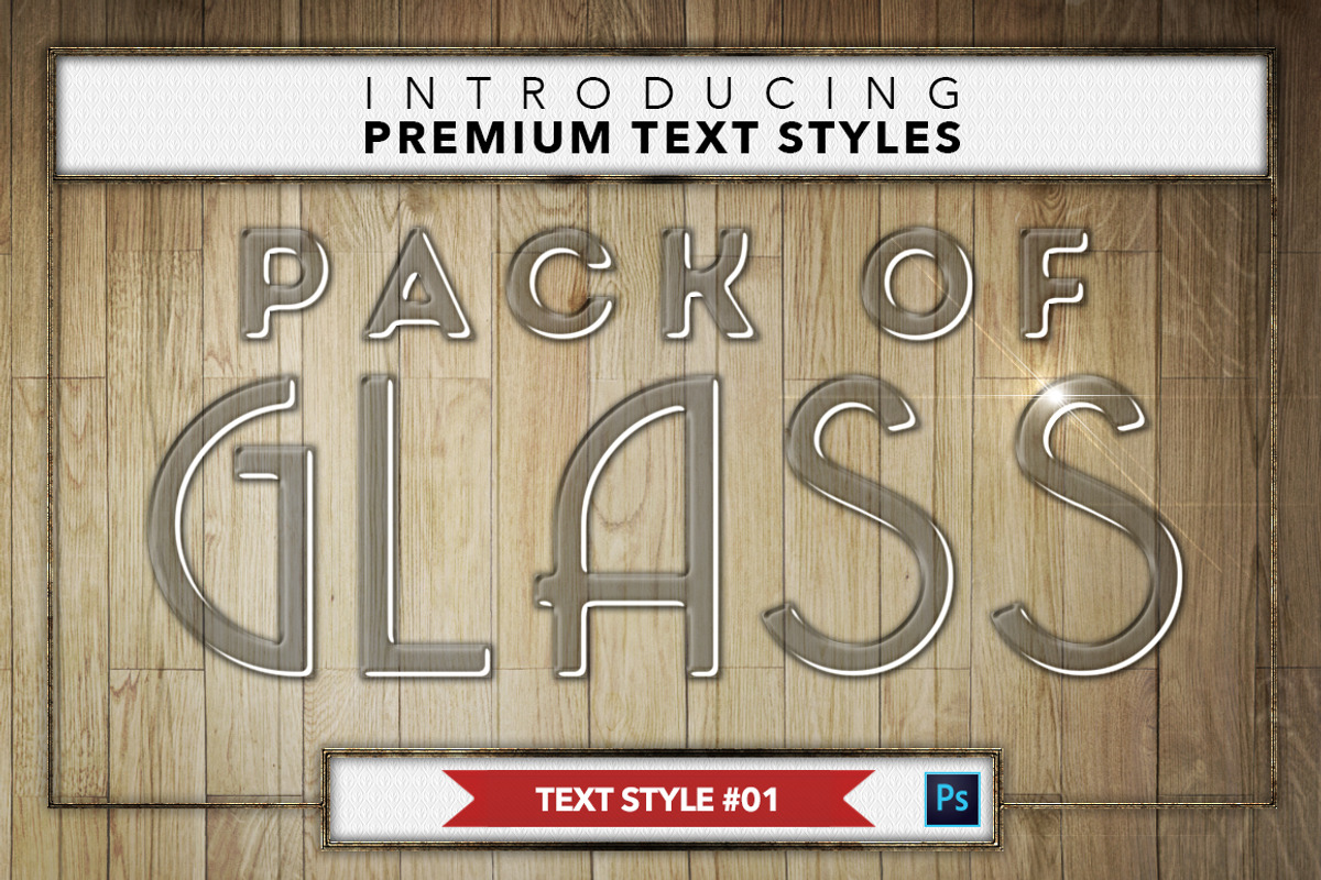 Glass #1 - 16 Text Styles preview 2
