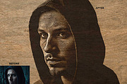 WOODCUT ENGRAVING SKETCH FX, an Action Add-On by Studio Retouch (Thumbnail 9 of 13)