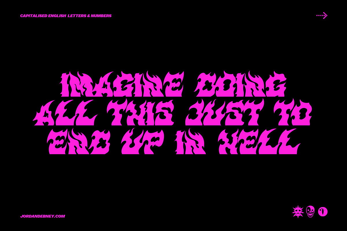 BRIMSTONE Font, a Font by Jordan Debney Art (Photo 3 of 4)