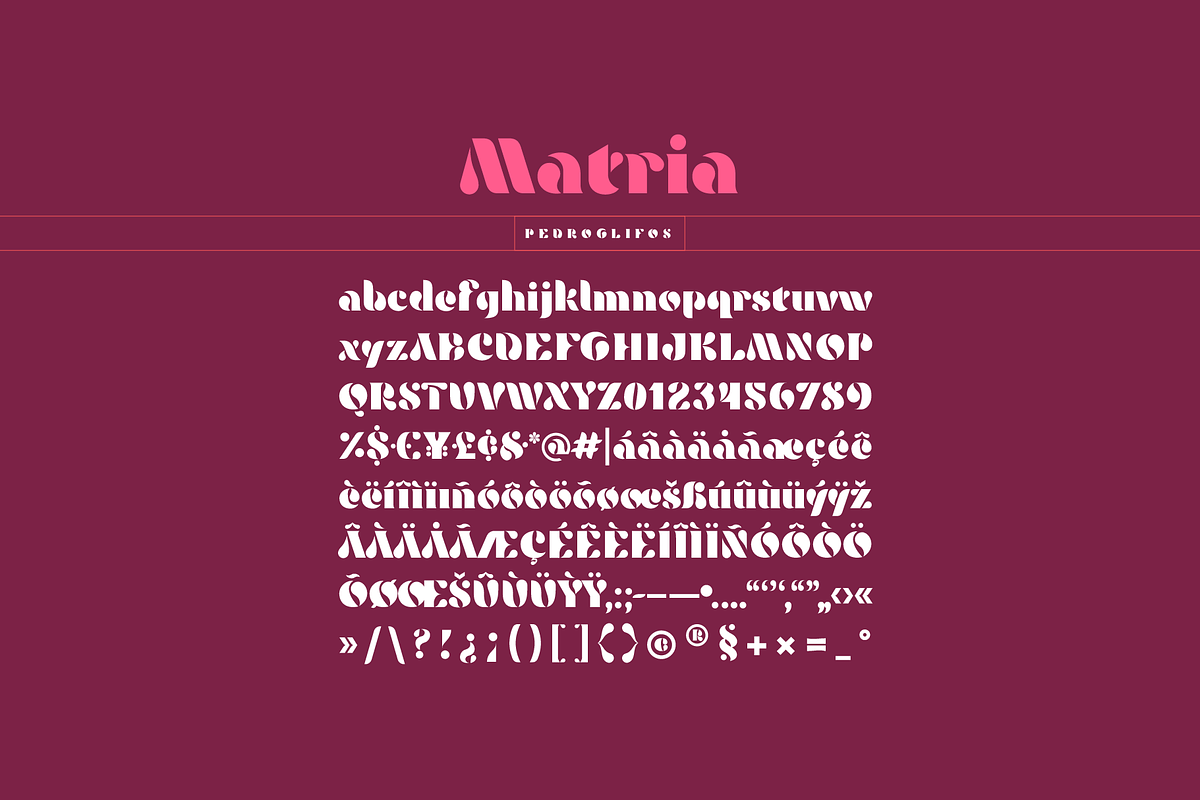 Maria Stencil Black, a Serif Font by Pedroglifos (Photo 6 of 6)