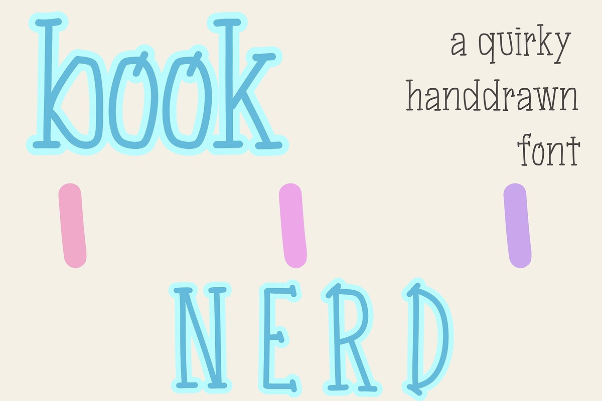 Book Nerd, a handmade serif font, a Handwritten Font by Eryn Rose Design (Photo 2 of 12)