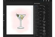 DRINKS BUNDLE Procreate Stamps, a Brush Add-On by Michelle Kirsch Creative (Thumbnail 17 of 18)