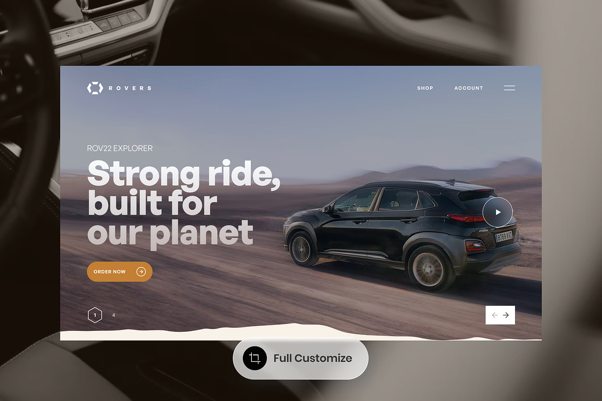 Electric Car Web UI Template, a Websites & App Template by SLAB! Design