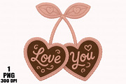 Faux Crochet Valentines Day Cherry P, an Illustration by Daily.Designs (Thumbnail 1 of 5)