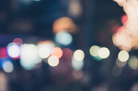 Abstract background bokeh city night