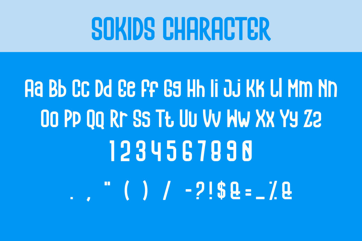 Sokids Playfull Display Font, a Handwritten Font by IHDSTD (Photo 6 of 7)