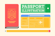Passport Illustration Pack, a Graphic by Wilsonkjc (Thumbnail 1 of 5)