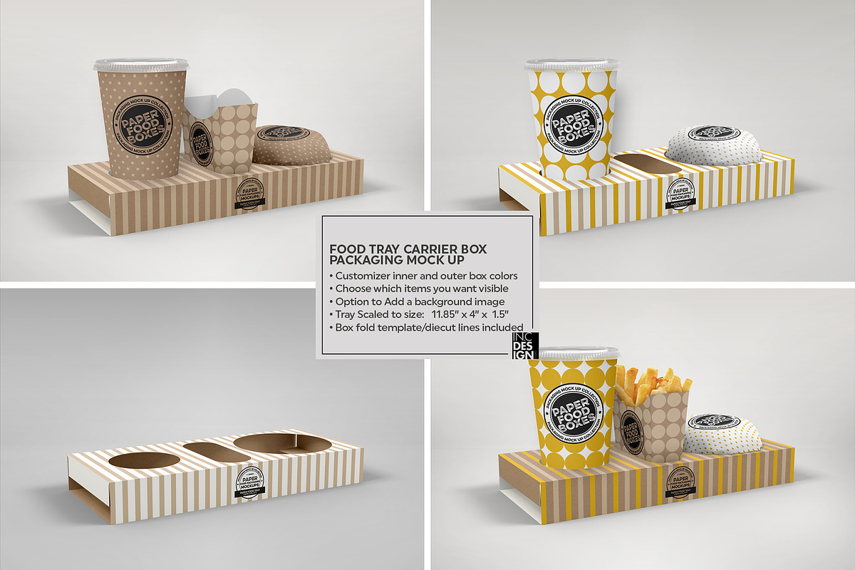VOL.7 Food Box Packaging Mockups, a Cups & Container Mockup by INCDesign (Photo 18 of 21)