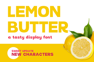 Lemon Butter Display Font
