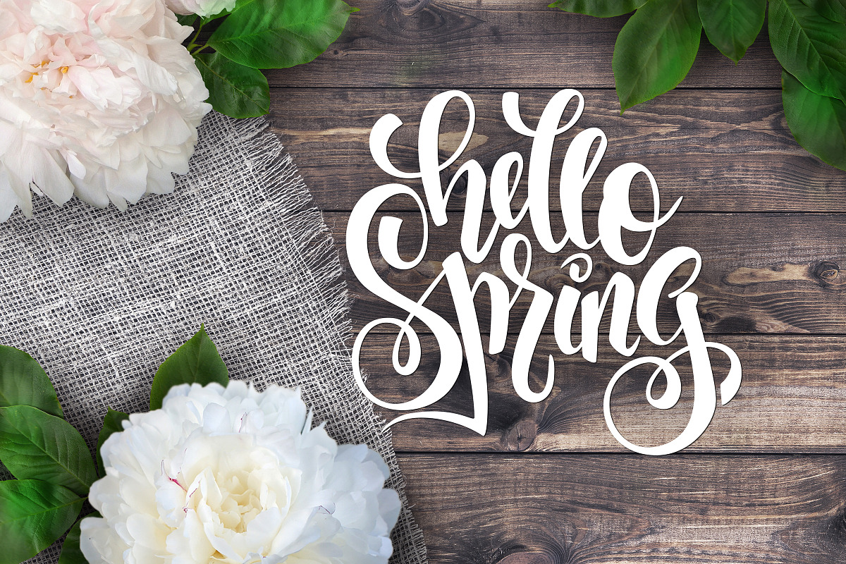 Spring lettering overlays collection, a Graphic by catary art (Photo 3 of 4)