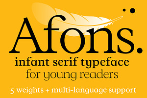 Afons Infant typeface family