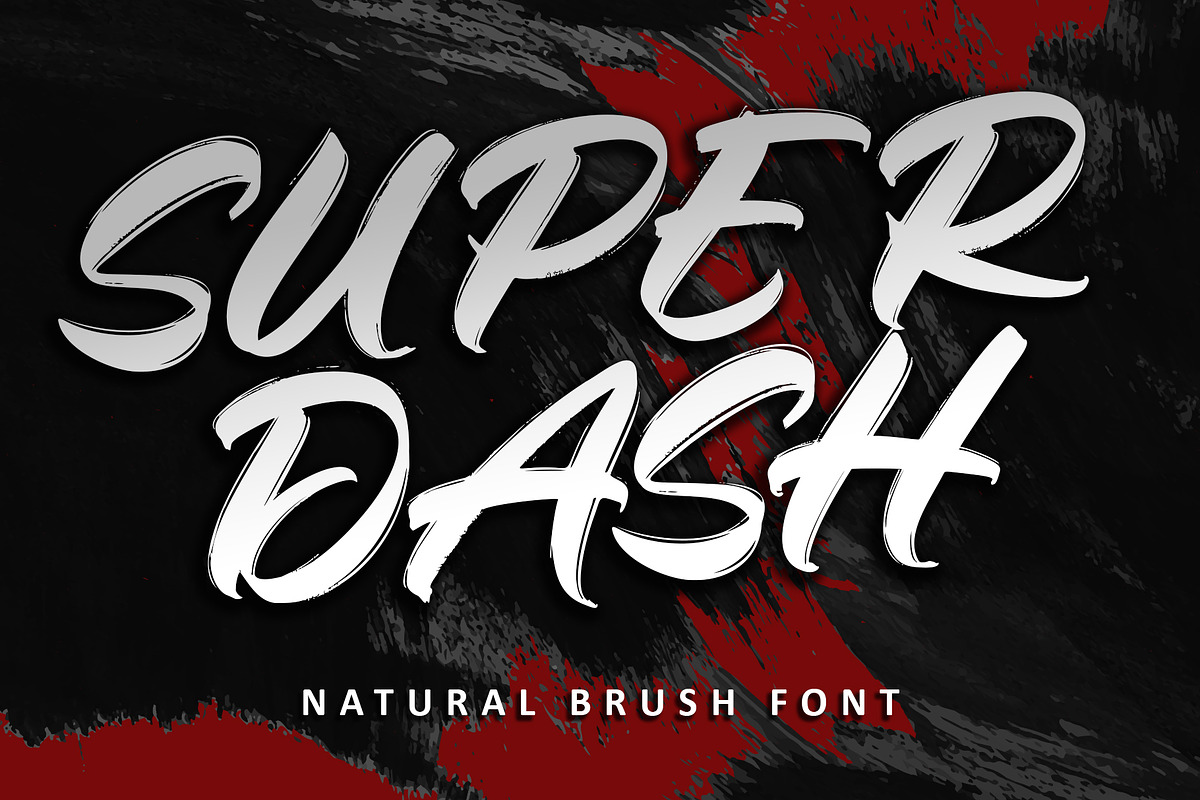 Super Dash, a Handwritten Font by Letterara (Photo 1 of 12)