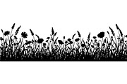 Wildflower Meadow Silhouette, an Object Graphic by Creativeshirt (Thumbnail 4 of 20)