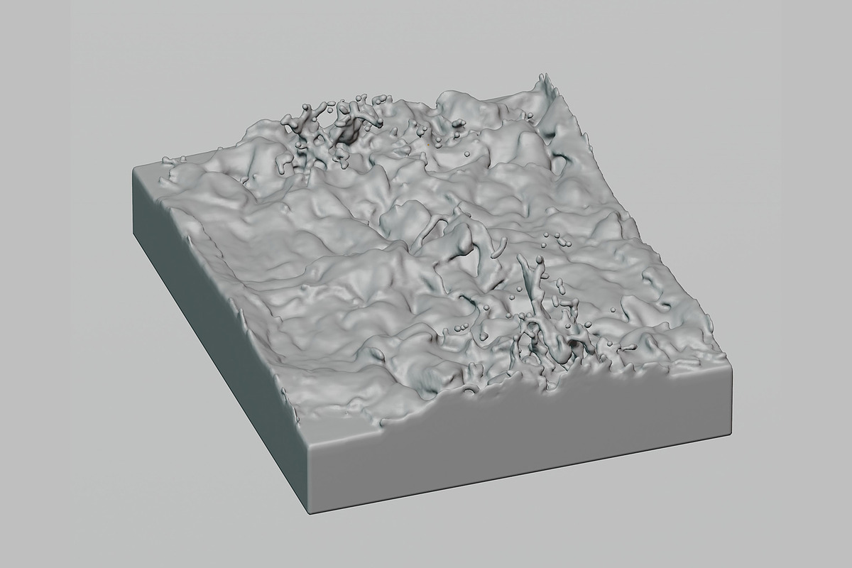 Waves 3d model, an Object 3D Model by fahad121 (Photo 4 of 6)