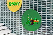 Leprechaun Parade Watercolor, a Seasonal Illustration by CreativeValuation (Thumbnail 7 of 11)