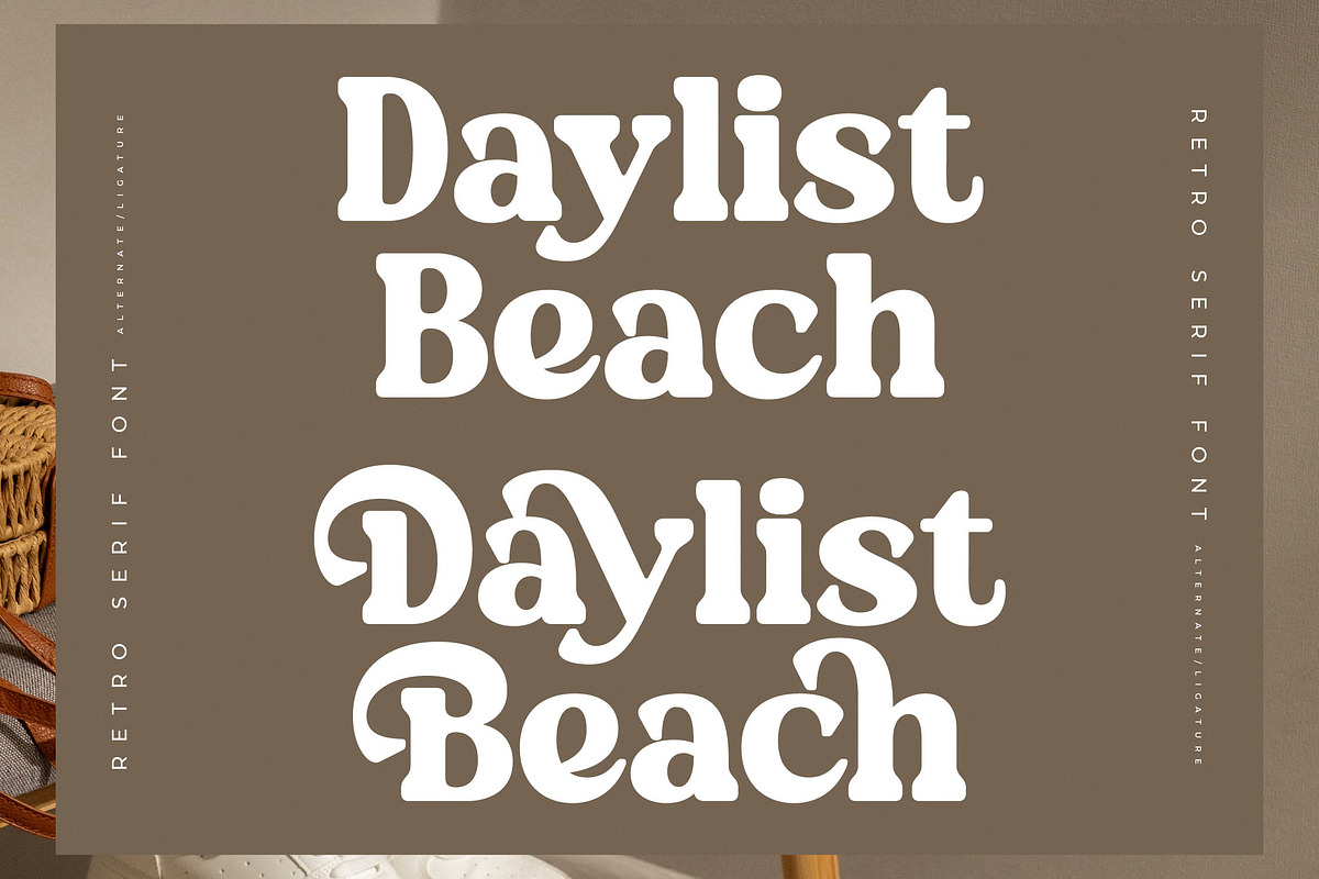 Daylist Beach Retro Serif Font, a Serif Font by Letterena Studios (Photo 3 of 15)