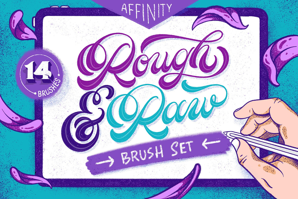 Rough & Raw - Affinity Brushes, a Brush Add-On by Shoutbam (Photo 1 of 9)