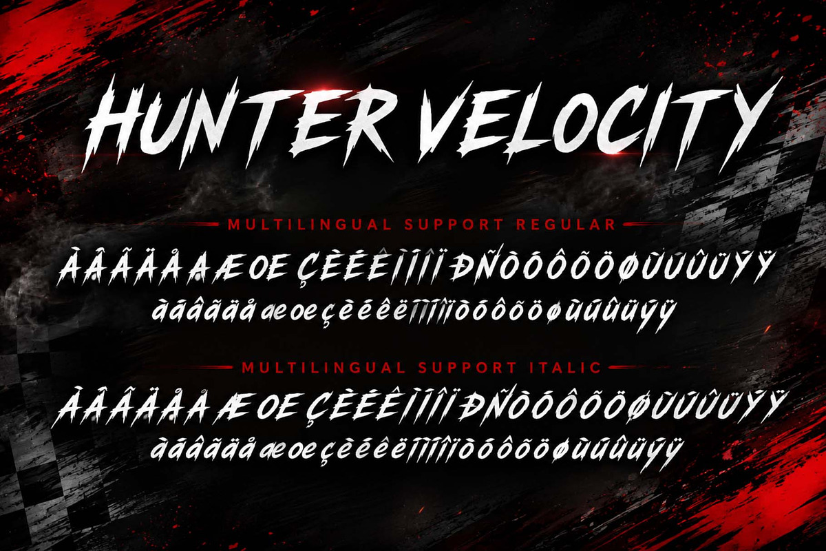 Hunter Velocity, a Script Font by Yoga Letter (Photo 10 of 10)