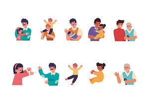 Father’s Day Illustration Set, a Templates & Theme by studiogstock