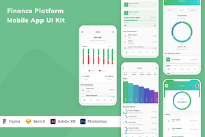 Finance Platform Mobile App UI Kit