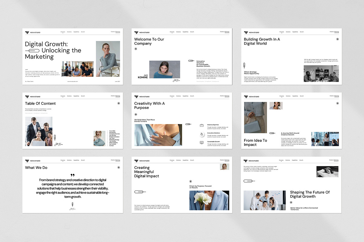 Marketing Growth Presentation, a Presentation Template by evgenystudio (Photo 3 of 5)