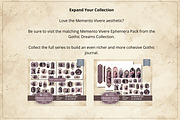 Printable Gothic Junk Journal Kit, a Decorative Illustration by Print Haven Mochi Vintage (Thumbnail 5 of 5)