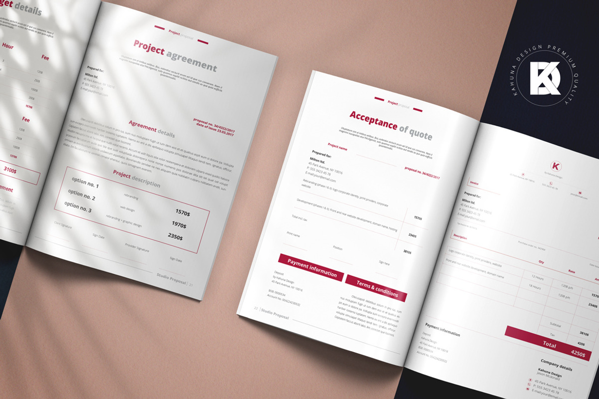 Project Proposal, a Stationery Template by Kahuna Design (Photo 8 of 11)
