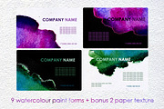 9 Watercolour blots with 2 texture, a Texture Graphic by sundrameda (Thumbnail 2 of 3)