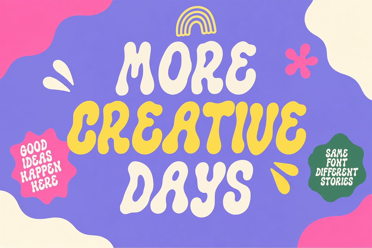 LIQUID JELLY playful display font, a Handwritten Font by cocodesign (Photo 2 of 9)