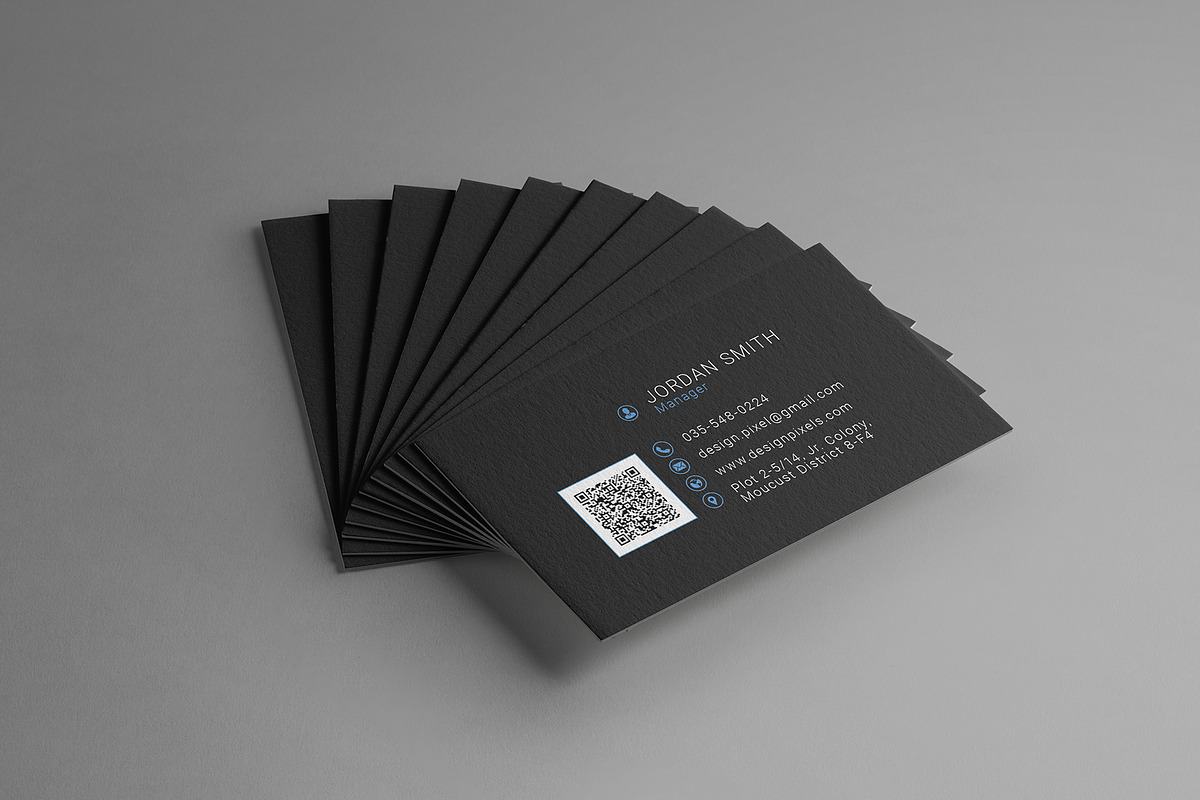 Modern Clean Business Card, a Business Card Template by Saman Osama (Photo 5 of 5)
