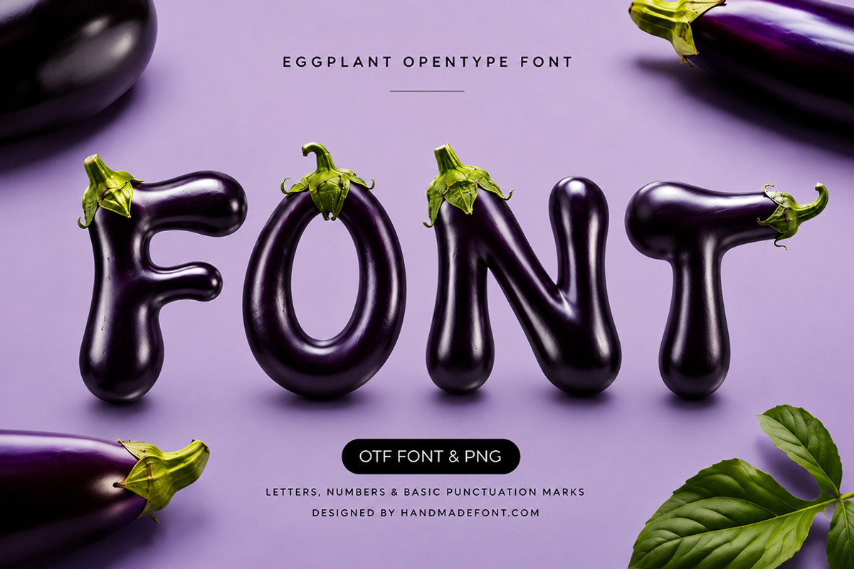 Eggplant Font, a Script Font by Handmadefont (Photo 13 of 15)