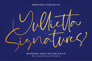 Yullietta - Modern Signature Font