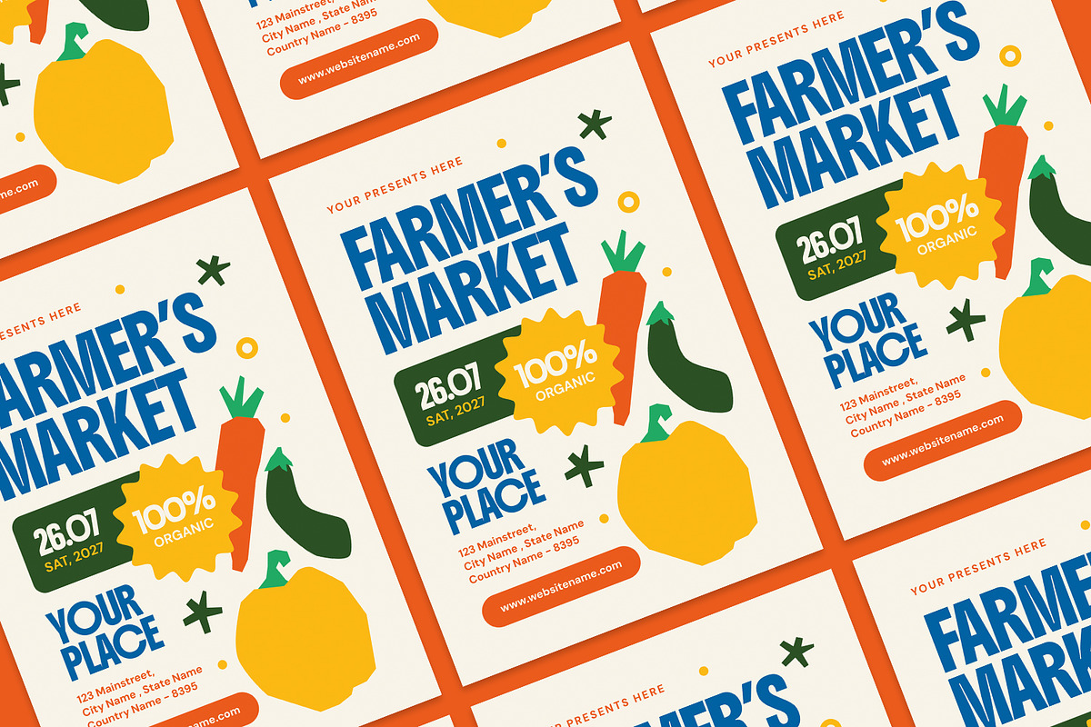 Farmer Market - Flyer preview 2