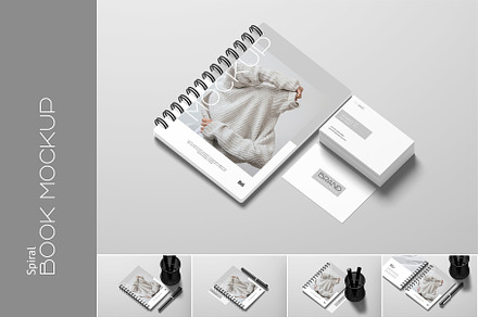 Spiral Book Mockup, a Books & Magazine Mockup by Rizky Audymas