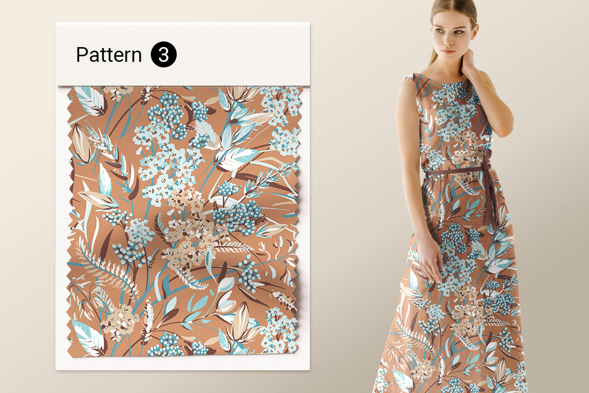 Floral Pattern, a Background Graphic by Yulia Ogneva (Photo 5 of 9)