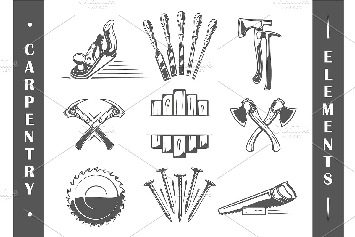 18 Modern Carpentry Logos Templates, a Branding & Logo Template by Art Design (Photo 5 of 26)