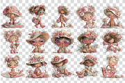 Whimsical Summer Beach Girls Clipart, an Illustration by DreamCafeArt (Thumbnail 5 of 7)